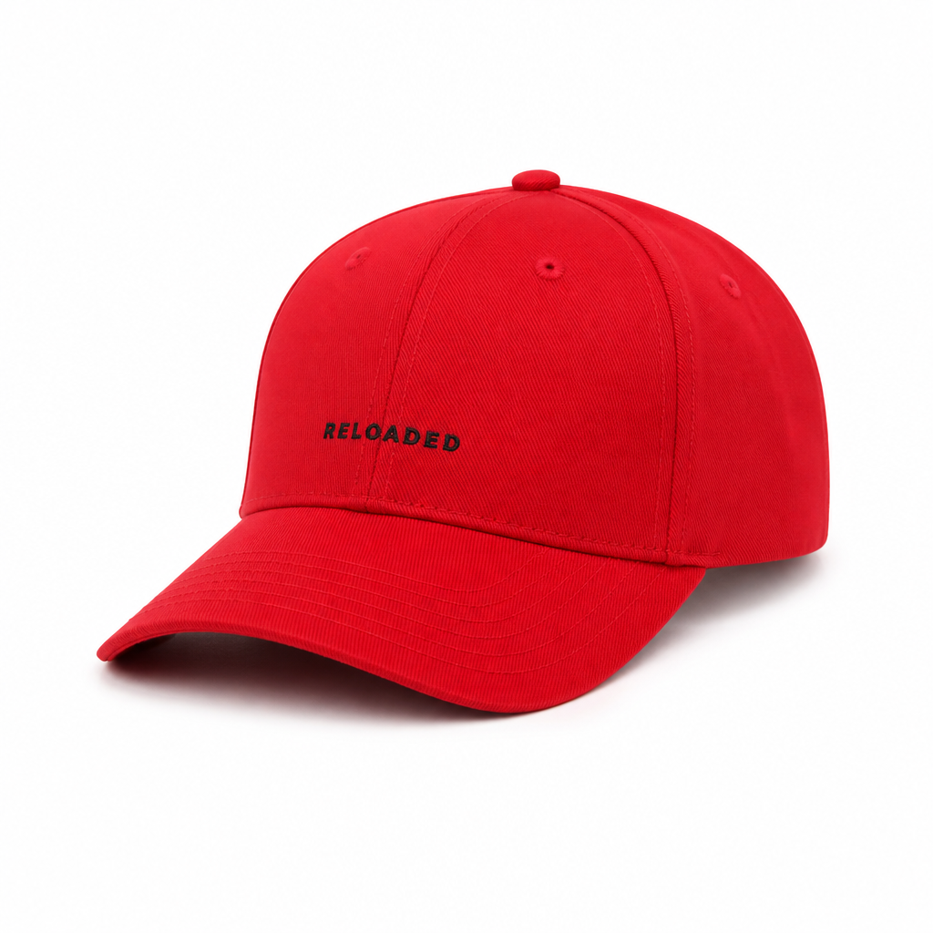 Reloaded Cap — Red / Structured Twill