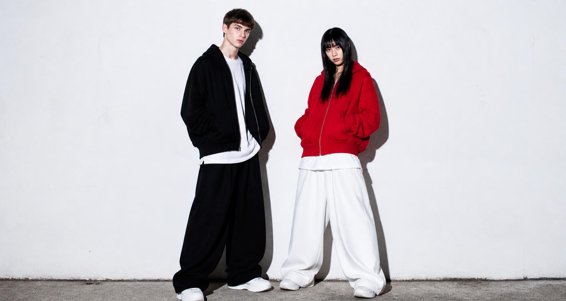 Drop 001 lifestyle shot — Reloaded pieces worn on the street